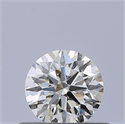 Natural Diamond 0.40 Carats, Round with Excellent Cut, H Color, VVS2 Clarity and Certified by IGI