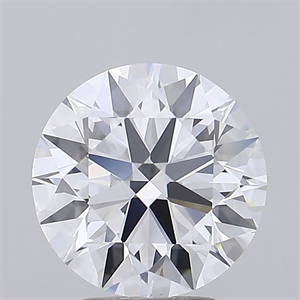 Picture of Lab Grown Diamond 3.83 Carats, Round with Ideal Cut, D Color, IF Clarity and Certified by IGI