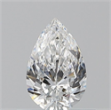 Natural Diamond 0.50 Carats, Pear with  Cut, E Color, VS2 Clarity and Certified by GIA