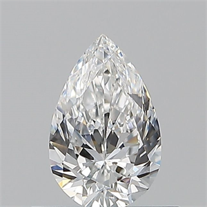 Picture of Natural Diamond 0.50 Carats, Pear with  Cut, E Color, VS2 Clarity and Certified by GIA