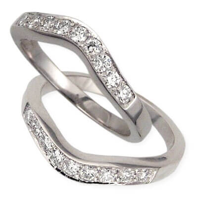 Anillo de boda con diamantes de 0,27 quilates