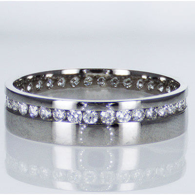 1.05 carats 6mm eternity court wedding or anniversary ring