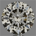Natural Diamond 0.70 Carats, Round with Excellent Cut, G Color, I1 Clarity and Certified by GIA