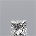 Natural Diamond 0.27 Carats, Princess with  Cut, F Color, VS1 Clarity and Certified by GIA