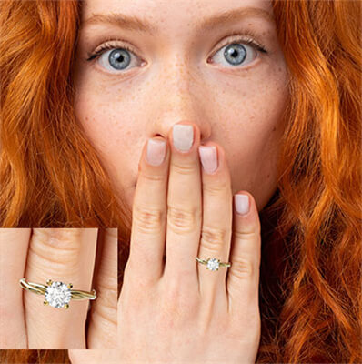 Crystal, the rope solitaire engagement ring for all shapes