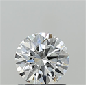 Lab Grown Diamond 1.01 Carats, Round with Ideal Cut, E Color, VVS2 Clarity and Certified by IGI