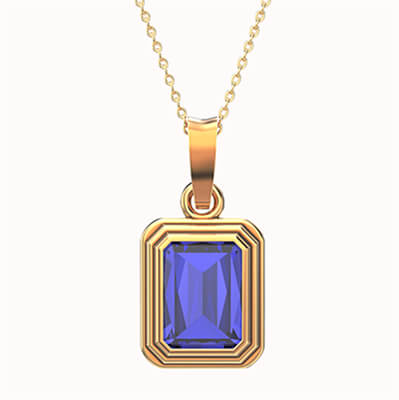 2 Carat Blue Sapphire Radiant or Emerald shape