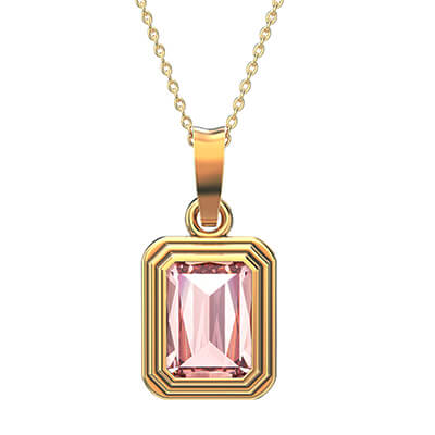 1.50 carat Pink Sapphire Pendant