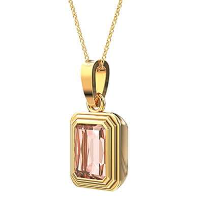 1.50 carat Pink Sapphire Pendant