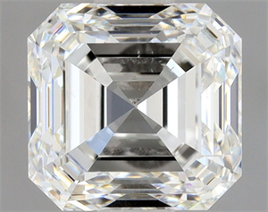 Picture of Natural Diamond 1.01 Carats, Asscher with  Cut, H Color, SI1 Clarity and Certified by GIA