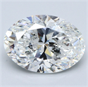Natural Diamond 5.01 Carats, Oval with  Cut, F Color, VS2 Clarity and Certified by GIA