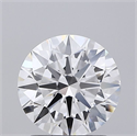 Lab Grown Diamond 1.67 Carats, Round with Ideal Cut, E Color, VVS2 Clarity and Certified by IGI