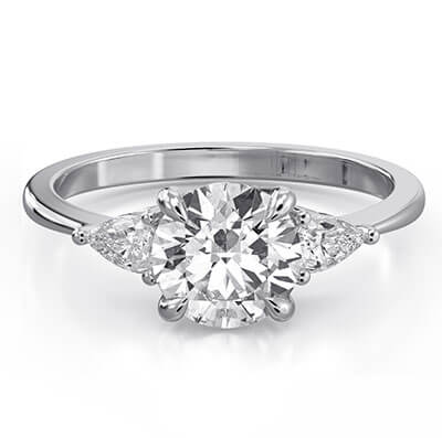 Three stone engagement rings