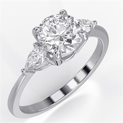 Picture of Three stone engagement rings