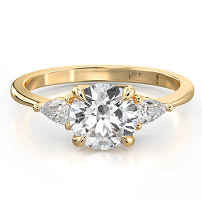 Three stone engagement rings