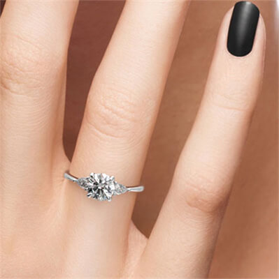 Three stone engagement rings