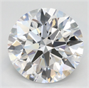 Lab Grown Diamond 3.17 Carats, Round with Ideal Cut, D Color, IF Clarity and Certified by IGI