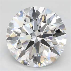 Picture of Lab Grown Diamond 3.17 Carats, Round with Ideal Cut, D Color, IF Clarity and Certified by IGI