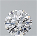 Natural Diamond 0.70 Carats, Round with Excellent Cut, D Color, VS2 Clarity and Certified by GIA