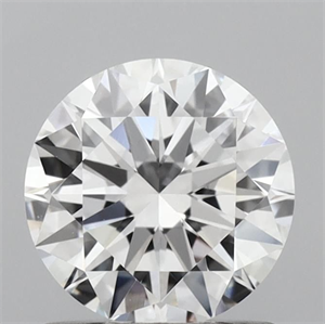 Picture of Lab Grown Diamond 1.00 Carats, Round with Excellent Cut, D Color, VVS2 Clarity and Certified by IGI