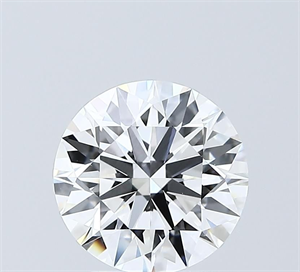 Picture of Lab Grown Diamond 2.05 Carats, Round with Ideal Cut, D Color, VVS1 Clarity and Certified by IGI