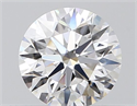 Natural Diamond 0.44 Carats, Round with Excellent Cut, D Color, VVS2 Clarity and Certified by GIA