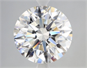 Natural Diamond 5.37 Carats, Round with Excellent Cut, G Color, VVS1 Clarity and Certified by GIA