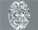 Natural Diamond 1.30 Carats, Oval with  Cut, G Color, SI2 Clarity and Certified by GIA