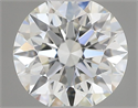 Diamante Natural 0.54 quilates, Redondo , Color J, claridad IF y certificado GIA