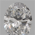 Natural Diamond 0.18 Carats, Oval with  Cut, D Color, SI1 Clarity and Certified by IGI