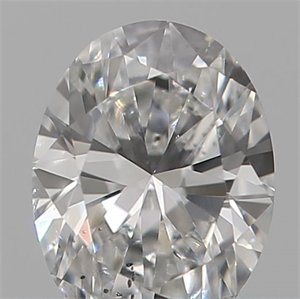 Picture of Natural Diamond 0.18 Carats, Oval with  Cut, D Color, SI1 Clarity and Certified by IGI