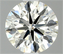 Natural Diamond 0.50 Carats, Round with Excellent Cut, J Color, VVS2 Clarity and Certified by IGI