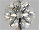 Natural Diamond 1.10 Carats, Round with Excellent Cut, K Color, VS1 Clarity and Certified by GIA