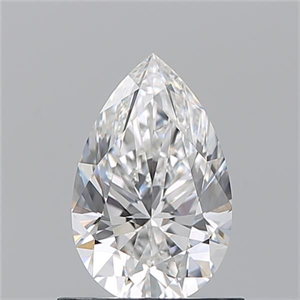 Picture of Natural Diamond 0.80 Carats, Pear with  Cut, F Color, VVS2 Clarity and Certified by GIA