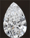 Natural Diamond 0.71 Carats, Pear with  Cut, D Color, SI1 Clarity and Certified by GIA