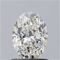 Natural Diamond 0.81 Carats, Oval with  Cut, G Color, VVS2 Clarity and Certified by GIA