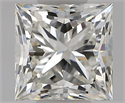 Natural Diamond 1.01 Carats, Princess with  Cut, I Color, VS1 Clarity and Certified by GIA