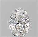 Natural Diamond 0.70 Carats, Oval with  Cut, F Color, VVS2 Clarity and Certified by GIA