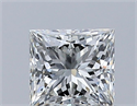 Natural Diamond 0.50 Carats, Princess with  Cut, I Color, VS2 Clarity and Certified by GIA