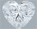 Natural Diamond 0.32 Carats, Heart with  Cut, D Color, VS2 Clarity and Certified by GIA