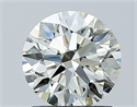 Natural Diamond 1.23 Carats, Round with Excellent Cut, J Color, VS1 Clarity and Certified by IGI