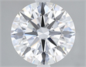 Lab Grown Diamond 2.71 Carats, Round with Excellent Cut, D Color, VVS2 Clarity and Certified by GIA