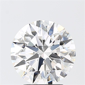 Picture of Lab Grown Diamond 3.09 Carats, Round with Ideal Cut, F Color, VS1 Clarity and Certified by IGI