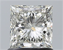 Natural Diamond 1.01 Carats, Princess with  Cut, J Color, VVS1 Clarity and Certified by GIA