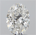 Natural Diamond 1.70 Carats, Oval with  Cut, E Color, SI1 Clarity and Certified by GIA