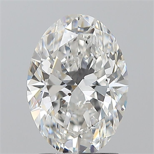 Picture of Natural Diamond 1.70 Carats, Oval with  Cut, E Color, SI1 Clarity and Certified by GIA