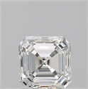 Natural Diamond 1.06 Carats, Asscher with  Cut, I Color, VVS2 Clarity and Certified by GIA
