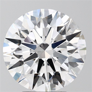 Picture of Lab Grown Diamond 4.57 Carats, Round with Ideal Cut, D Color, VS1 Clarity and Certified by IGI