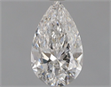 Natural Diamond 0.53 Carats, Pear with  Cut, F Color, SI2 Clarity and Certified by GIA