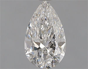Picture of Natural Diamond 0.53 Carats, Pear with  Cut, F Color, SI2 Clarity and Certified by GIA